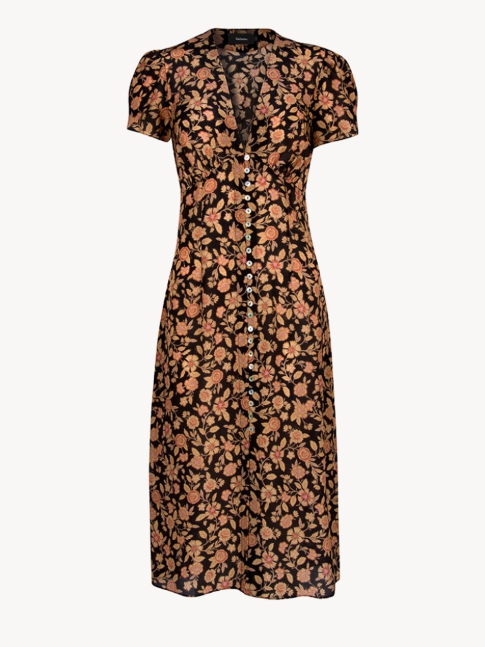 Réalisation Par The Monica Dress- Fantasy Floral Black-Size M